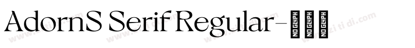 AdornS Serif Regular字体转换